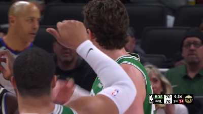[Highlight] Mike Muscala throws it down, and receives his first-ever technical!