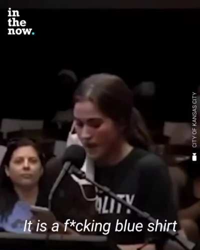 It&rsquo;s not a blue life, just a shirt.