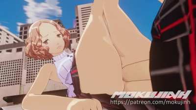 Haru and Joker on the rooftop (MokujinH)