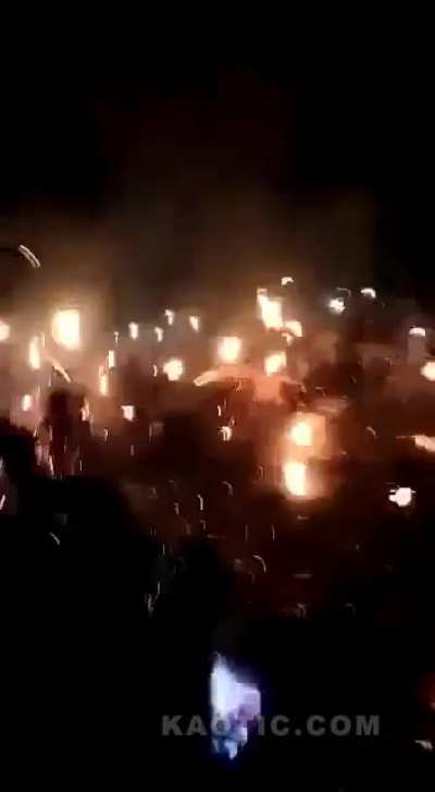 Footage of medieval peasants brawling.