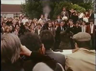 Final salute for &Oacute;glach Thomas McElwee from Bellaghy, who died on Hunger Strike, 1981. Bellaghy and South Derry has produced many Revolutionary Republican Socialists like Thomas McElwee, his cousin Francis Hughes and Dominic McGlinchey.