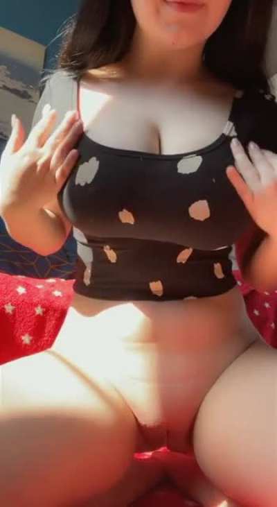 First thing in the morning - drop boobs on your face