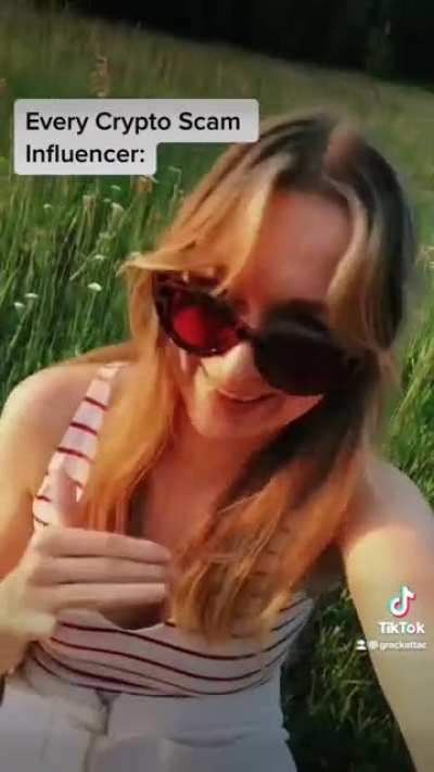 Random chick trying to be a &ldquo;crypto influencer&rdquo;