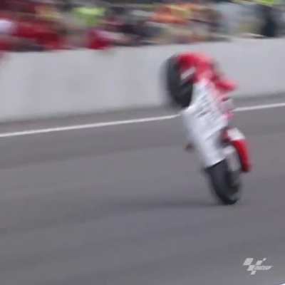 Max Biaggi's famous wheelie at Brno 1998
