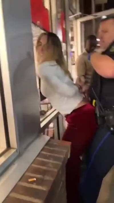 Imagine a guy grinding his dick on a female cop