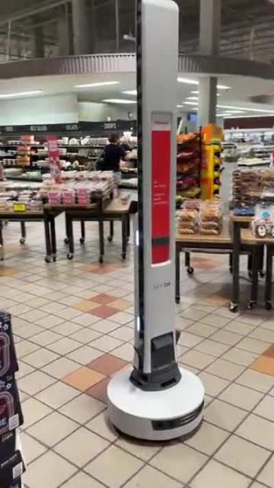 My local grocery store uses robots to do inventory