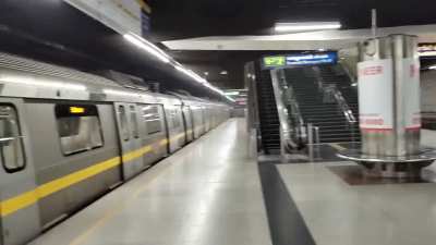 Train operator is maybe drunk.