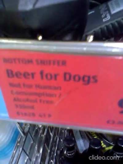 I saw this in ALDI ... is the dog going to drink this straight from the bottle, from a glass or in the bowl?