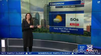 Shiri Spear Boston Fox 25 3 weather walks, IG and FB updates 1/12/2024