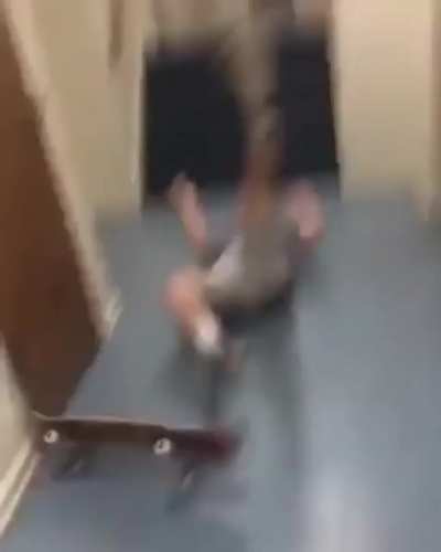 To skateboard indoors.