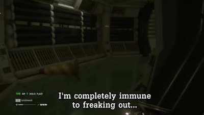 100% immune to freaking out