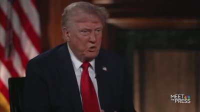 President Donald Trump&rsquo;s response when asked about due process for citizens and non-citizens, after being questioned on the 5th Amendment and his duty to uphold the Constitution &mdash; &ldquo;I don&rsquo;t know.&rdquo;
