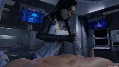 Miranda tests Shepard's rebuilt body [Mass Effect] (Sava<wbr>geCab<wbr>bage)