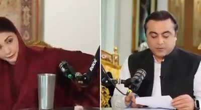 Maryam dumbfounded (again), she actually asked the cameraman to turn off the camera when she couldn't answer Mansoor's question