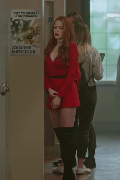 Madelaine Petsch and her "school appropriate" outfit according to the TV show