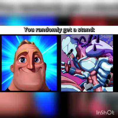 When the stand is get:
