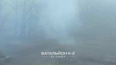 Ukrainian tank destroys russian positions near Lysychansk at close range