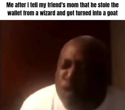 She is very sad but he's a legend for doing that