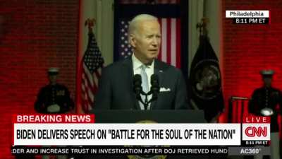 Biden: "We do not encourage violence"