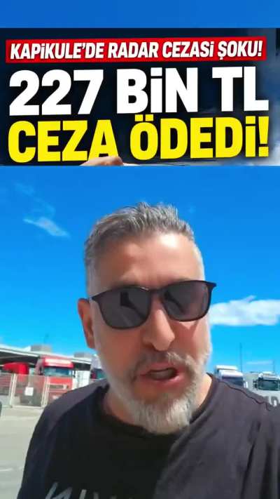 T&uuml;rkiye&rsquo;de hız limitlerini aşması nedeniyle toplam 227 bin TL trafik cezası &ouml;deyen gurbet&ccedil;i isyan etti.