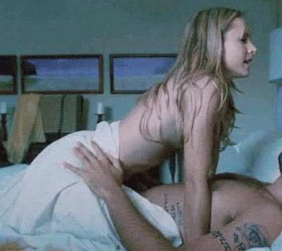 Kristen Bell riding