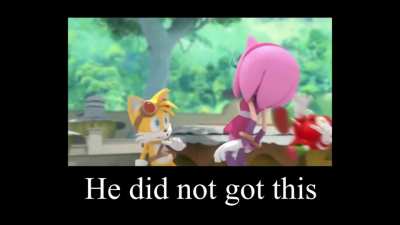 He didn't.