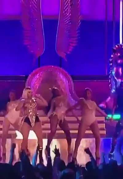 Moaning on stage
