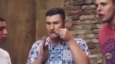 Russians using a jaw harp to beatbox