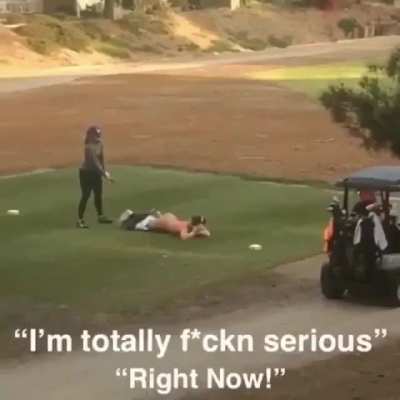 White girls golfing