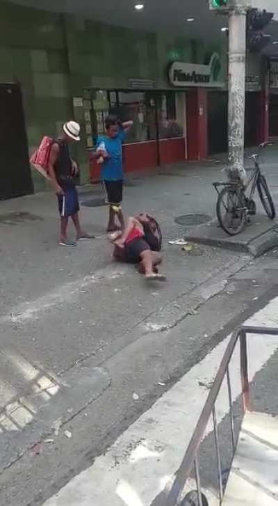street fight in Brazil