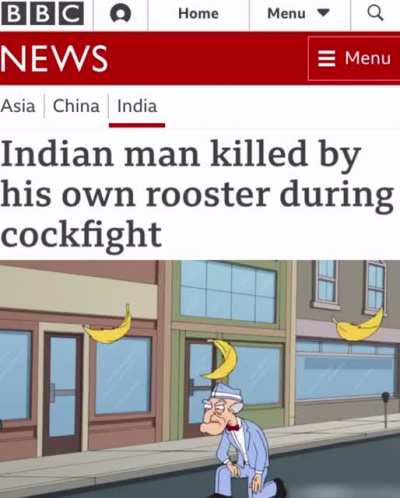 He should&rsquo;ve choked the chicken