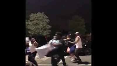 Gang violence.