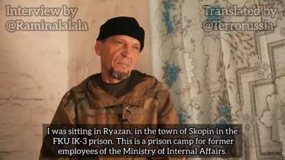 "I have my relatives here in Ukraine. How can I wage war against my relatives? I want to fight on the side of Ukraine and not for Putin" - Ukrainian journalist @Raminalalala is interviewing former Russian convict who deserted at first chance and wants to 
