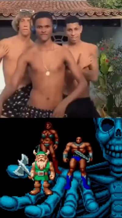 bonita demais essa homenagem que fizeram pro cl&aacute;ssico do neg&atilde;o, Golden Axe, mais conte&uacute;do nost&aacute;lgico de games no Instagram @retrozoone