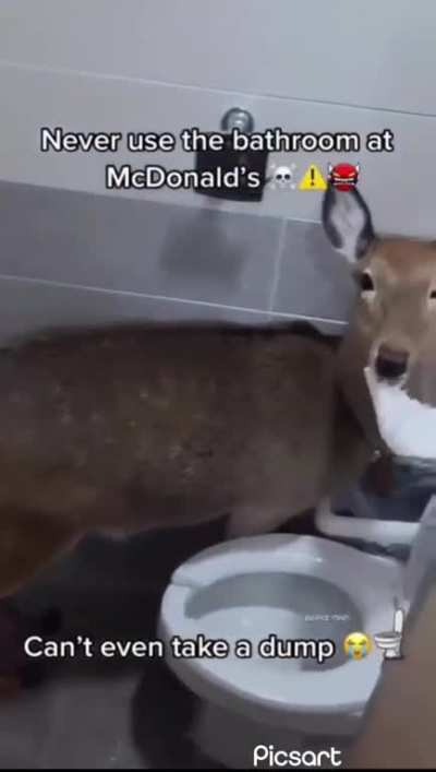 Trying to use McDonald's restrooms