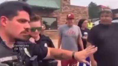 Native American yells at cops on his property and kicks them out