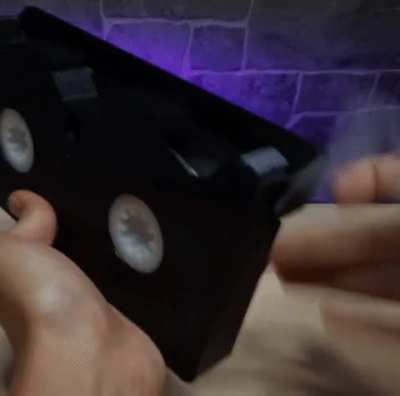 VHS tape dispenser. Literally. [Credits: Dehapro]