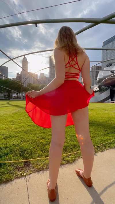 never a dull moment with me at the park :)