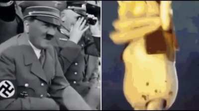 Hitler can&rsquo;t refrain from moving it at racist frog concert 🐸 1940