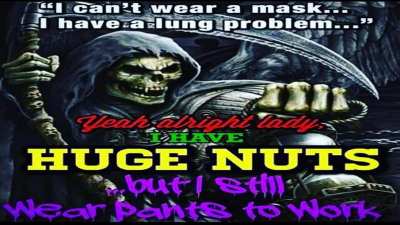 "i can't wear a mask"