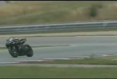 Guy fell off his motorcycle