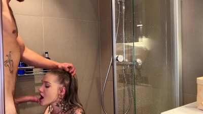 Shower is a good place to practice getting it down my throat
