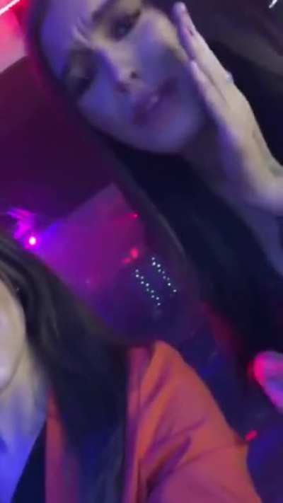 Random Guy Kissing a Lady Taking a Selfie Making Her Scream