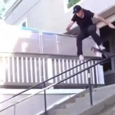 It all happened so fast. Nuts then face plant scorpion.