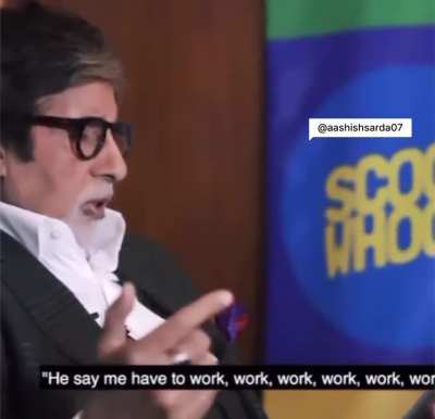 I didn&rsquo;t know a video of Amit Ji singing Rihanna&rsquo;s song &lsquo;Work Work&rsquo; existed till now 😭