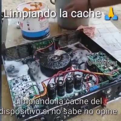 Limpiando la caché, si no sabe no opine 🙏