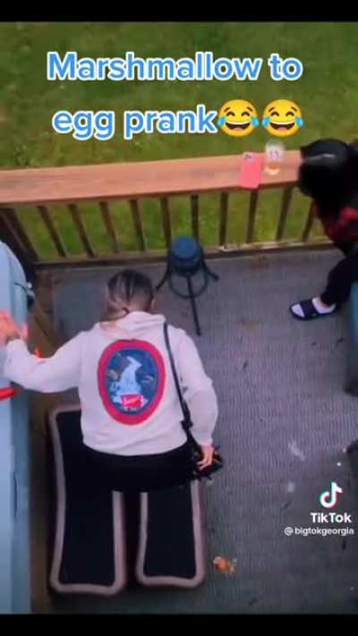 Marshmallow to Egg Prank