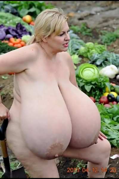 Busty neighbors getting horny in the garden