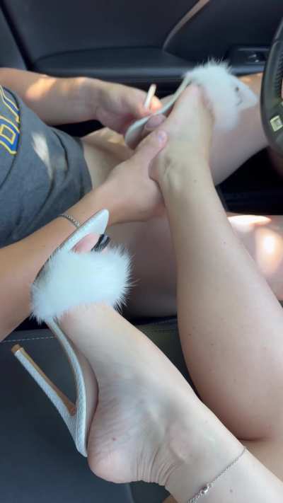 Our first shoejob in car 😍 It was amazing, you should to try 🔥