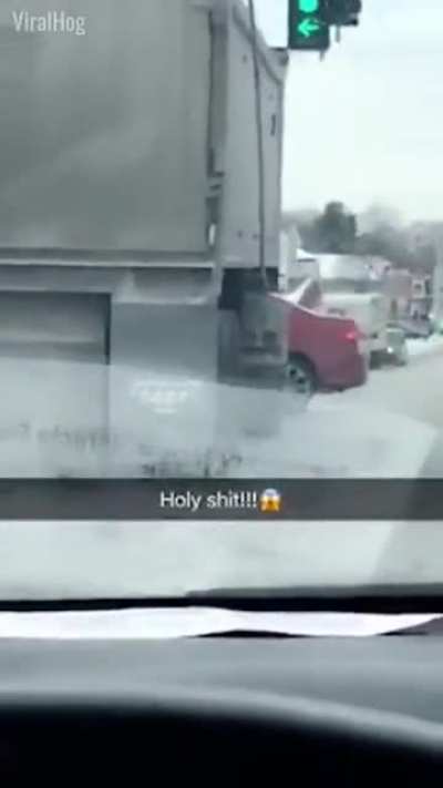 Truck driver is over it